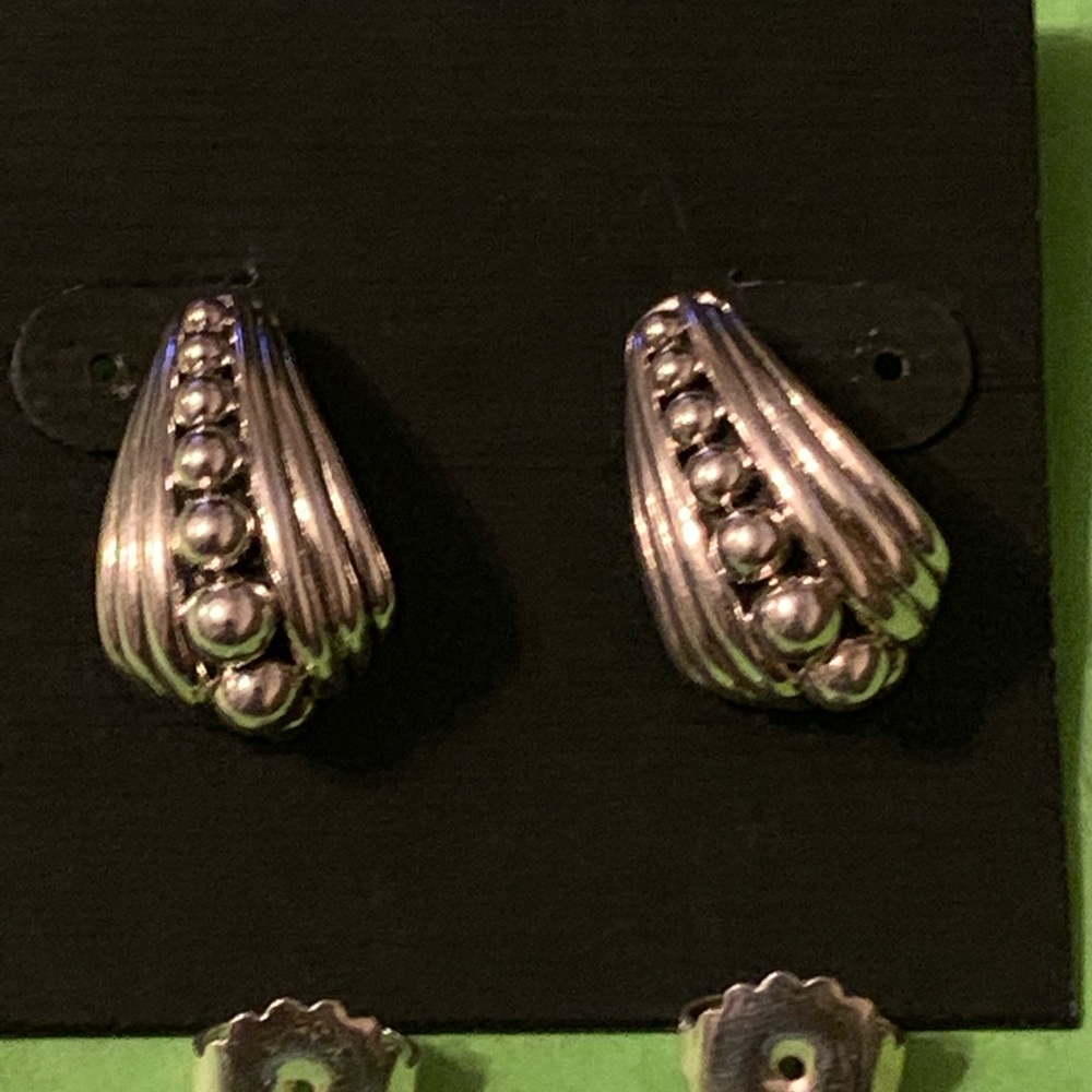 Lagos Earrings Hoop Silver Sterling 925